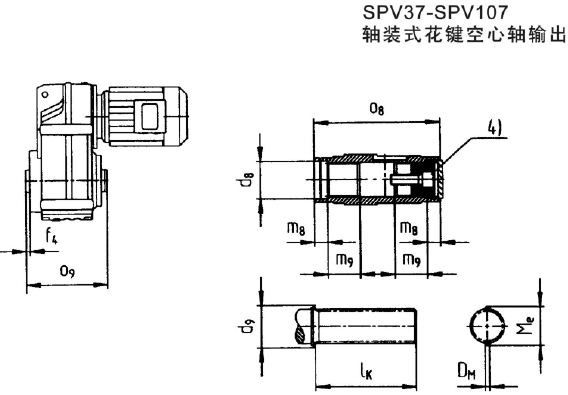 SPV37-SPV107SbʽISݔbγߴ